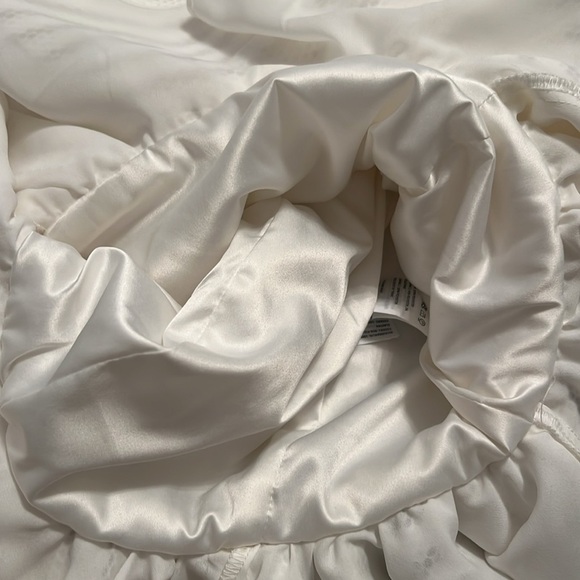 Bardot Piper Mesh Ruffle Hem Minidress Ivory - Picture 12 of 16